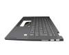 Teclado incl. topcase DE (alemán) gris/canaso (Fingerprint) original para Lenovo IdeaPad Flex 5-14ARE05 (81X2)