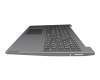 Teclado incl. topcase DE (alemán) gris/plateado original para Lenovo IdeaPad S145-15API (81V7)