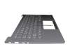 WDFB4BLS5TALV5018R00653 teclado incl. topcase original Lenovo DE (alemán) gris/canaso con retroiluminacion